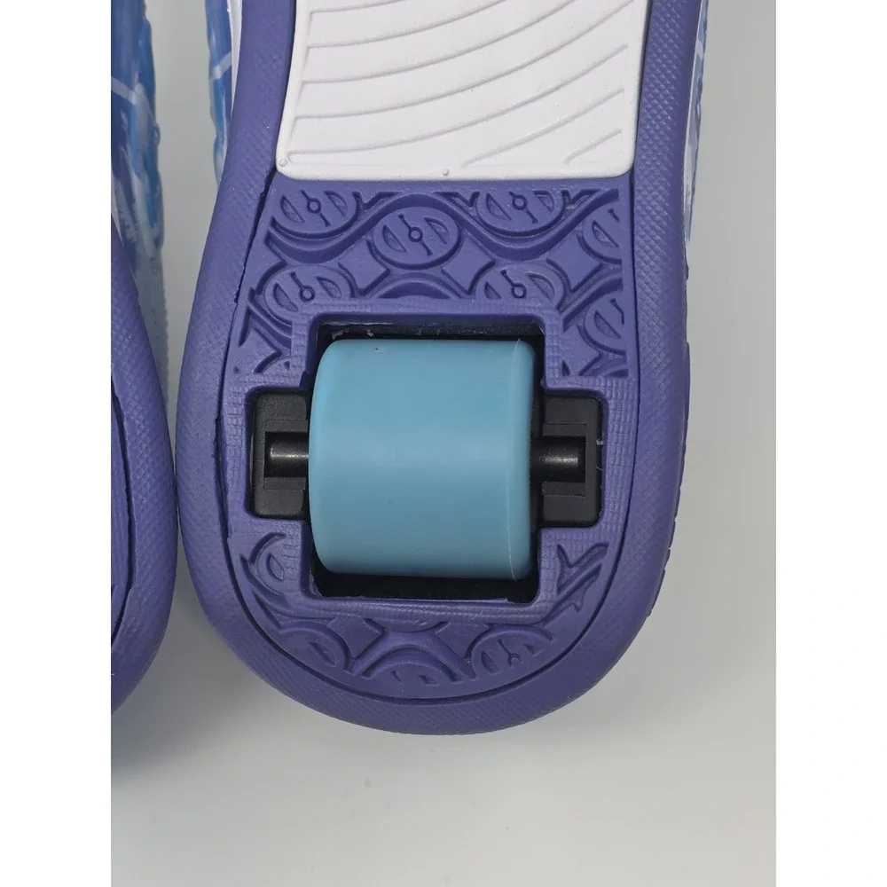 Heelys Ocean Pacific OP Split Low Roller Shoes Blue Palm Print Mens US 8 Womens